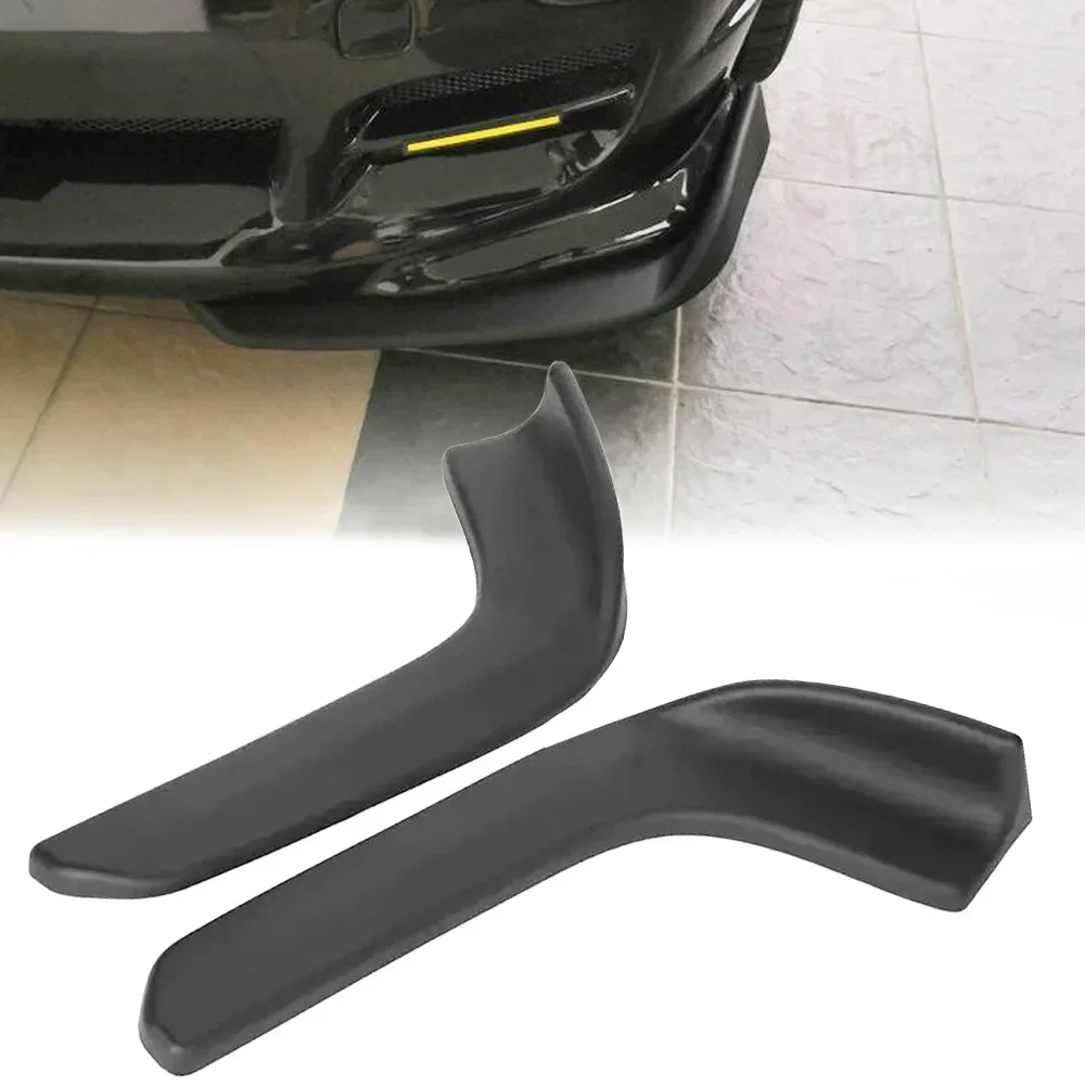 Racing Style 2-piece Bumper Lip Diffuser Kit, Universal Front and Rear Spoiler Wing Duck, Wrapped Anti Scratch Protector Device