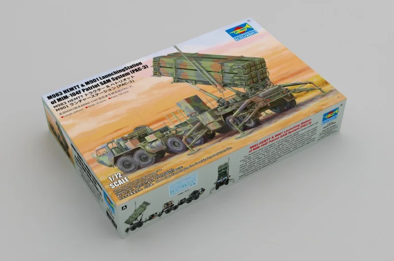 Trumpeter 07157 1/72 Scale M983 HEMTT M901 Launching Station w/ MIM-104F Patriot SAM System PAC 3 Plastic Model Building Kit