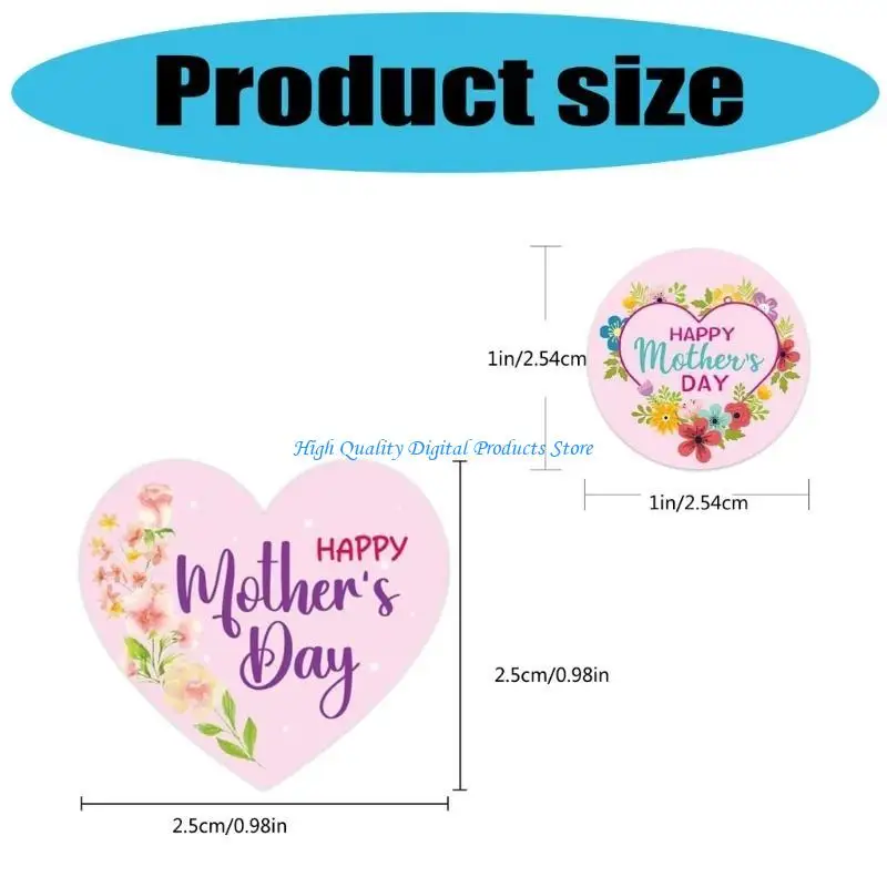 u2JE Happy Mother's Seal Seal ملصق ملصق لبطاقة غلاف الختم