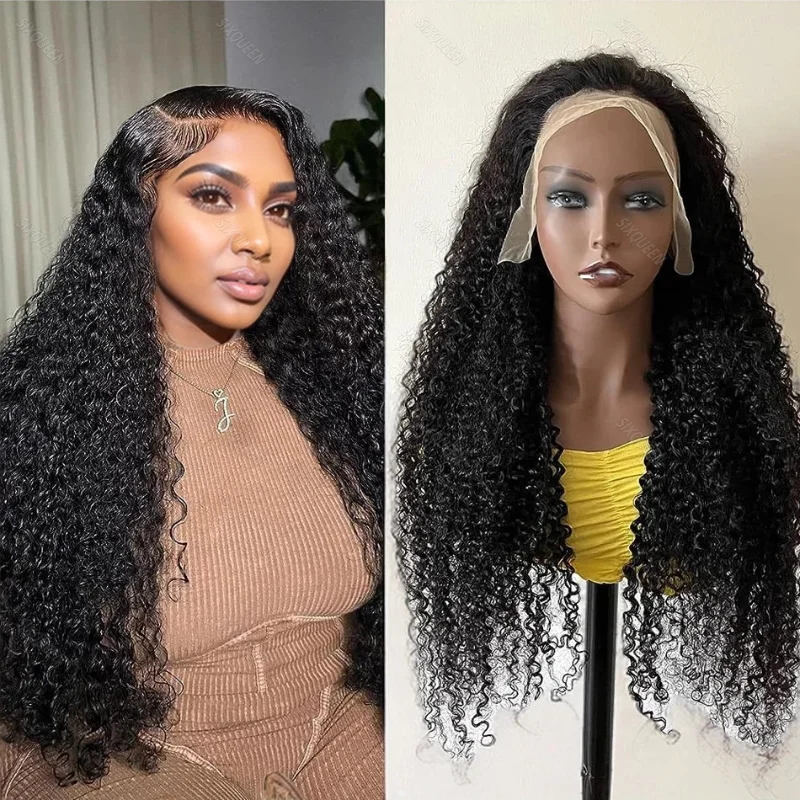 

13x4 13x6 HD Transparent Deep Wave 100% Natural Brazilian Black Hair Lace Front Human Hair Wigs Frontal For Women