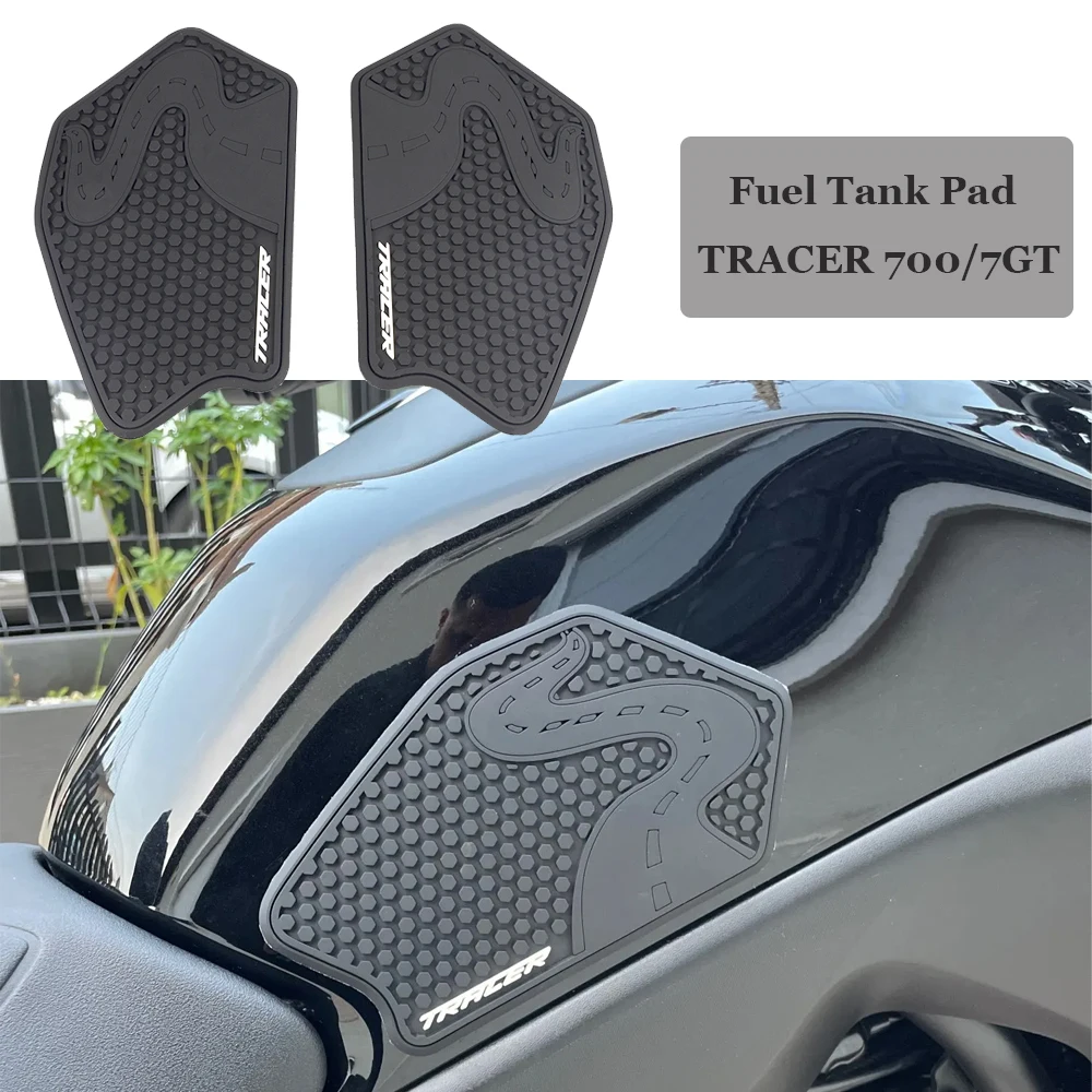 Tank Pad Sticker For YAMAHA Tracer 7 Tracer 700 TRACER700 TRACER7 GT 2020 2021 2022 Motorcycle Non-slip Side Fuel Tank Stickers