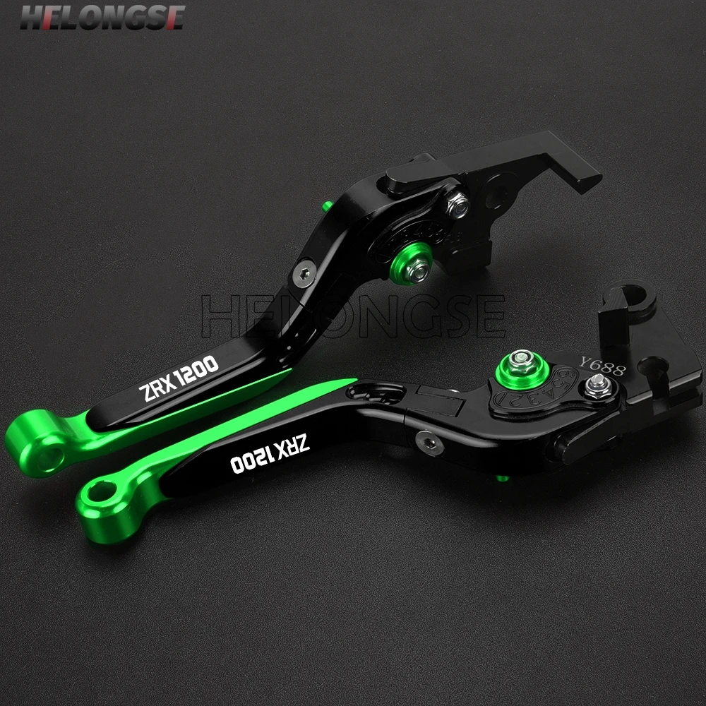 Motorcycle Adjustable Extendable Brake Clutch Levers Handle Levers For Kawasaki ZRX 1200 1999-2007 2006 2005 2004 2003 ZRX1200