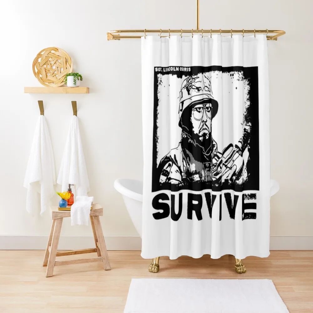 

Tropic Thunder T-ShirtSurvive Shower Curtain Set For Bathroom Shower Bath Cover Curtain