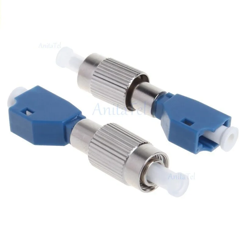 FC Male To LC Female Hybrid Converter Adapter Fiber Power Meter Coupler Single Mode Optical Connector