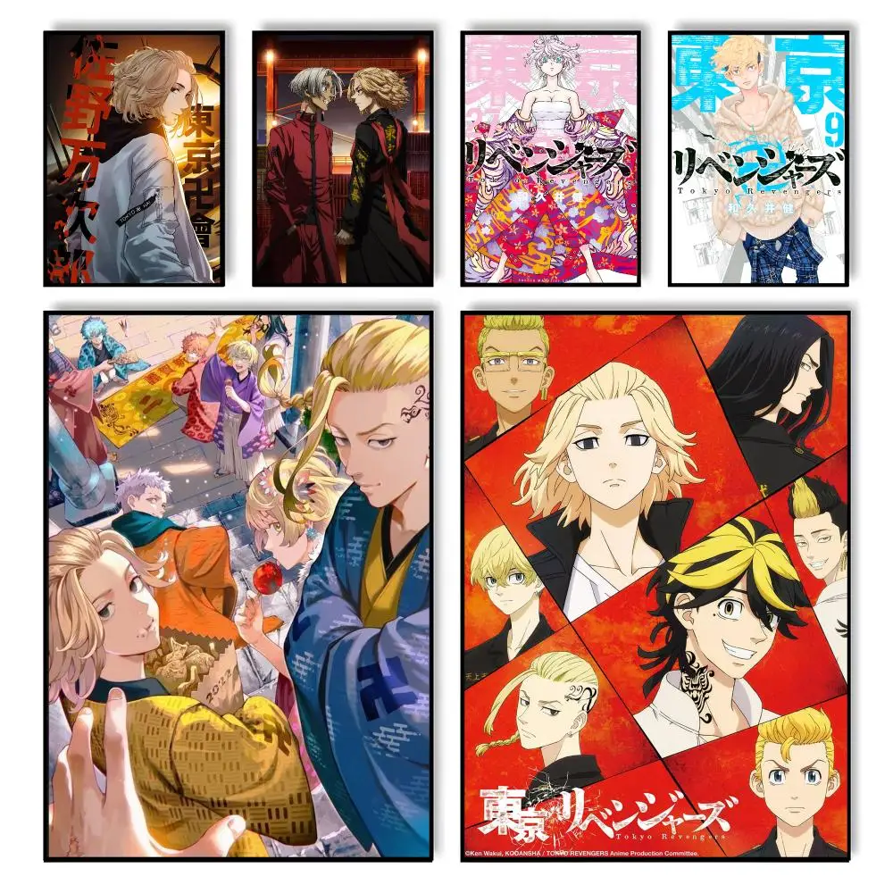 Anime T-Tokyo RevengerS Mikey Poster HD Self Adhesive Waterproof Wall Art Ideal for Home Office Dorm Bedroom Great Gift
