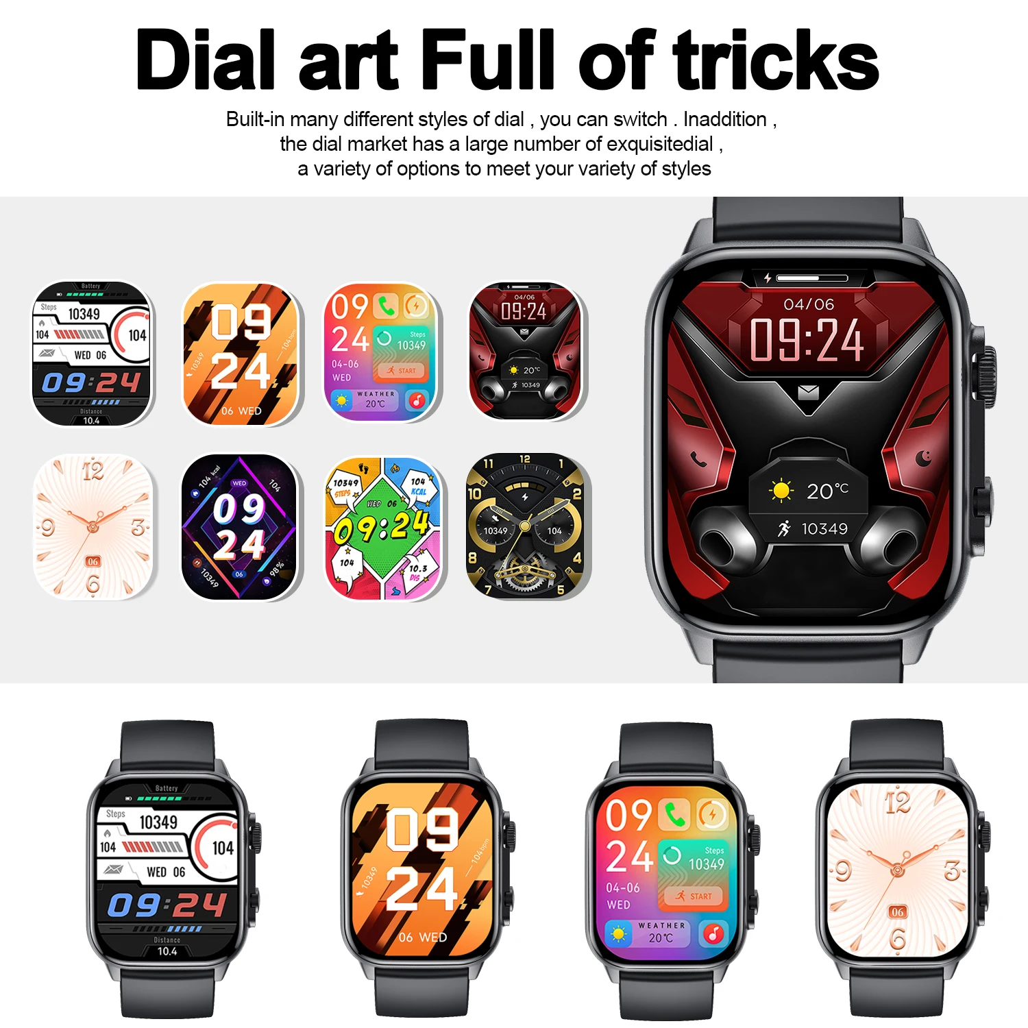 ساعة ذكية رياضية جديدة 2025 - قم بإجراء رسالة الاتصال، ومتتبع النشاط عداد الخطى والسعرات الحرارية