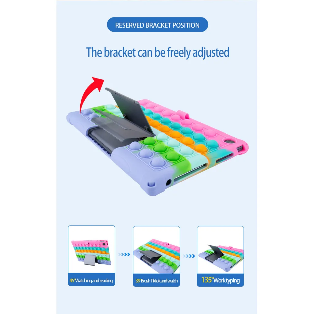 Capa infantil de silicone bolha macia para lenovo tab plus tb351fu 11.5 polegadas xiaoxin pad studio 11.5 capa de suporte com alça de ombro