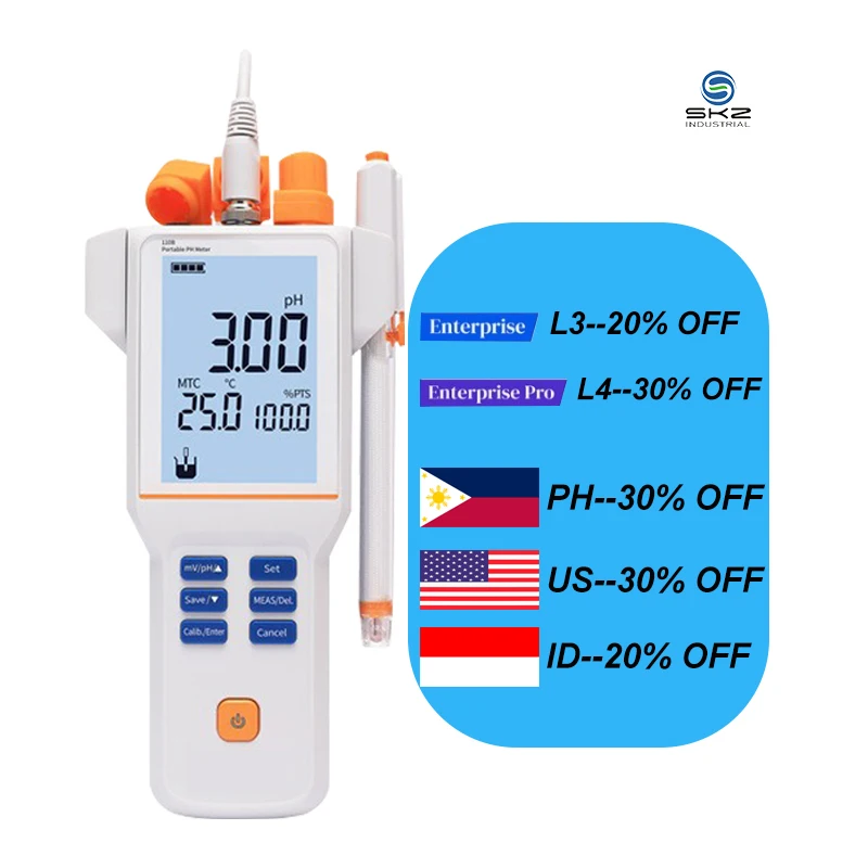 high accuracy 0.01~14.00pH Lab Digital PH Meter Water Tester