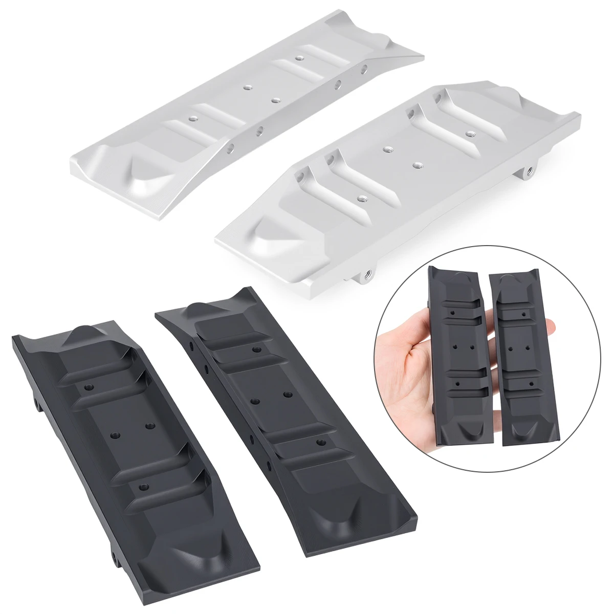 Aluminum Side Pedal for Vanquish VS4-10 Phoenix 1/10 RC Crawler – CNC Machined Upgrade Rock Sliders Replacement Parts - view 6