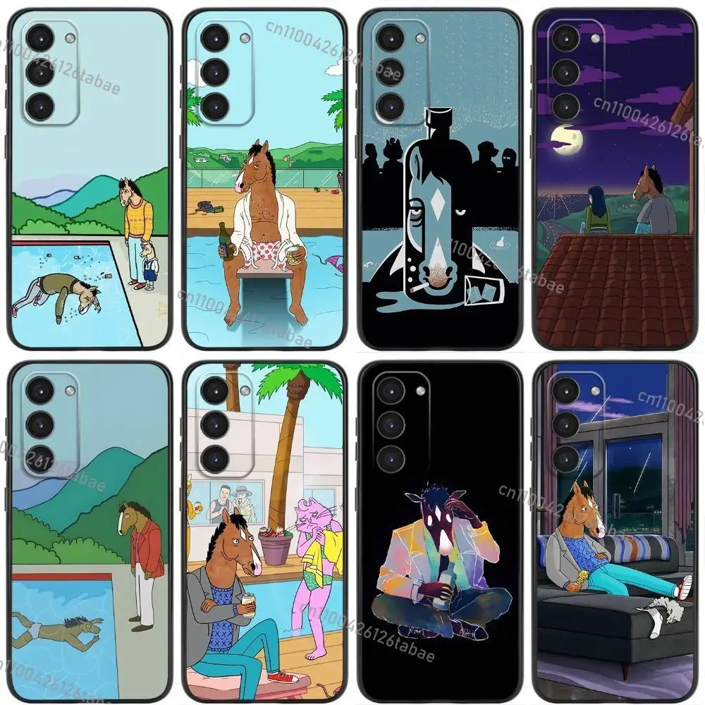 B-BoJack Horsemans Phone Case For Samsung Galaxy A20,21s,22,31,32,52,53,72,73,80,91 Soft Liquid Silicone Black Cover
