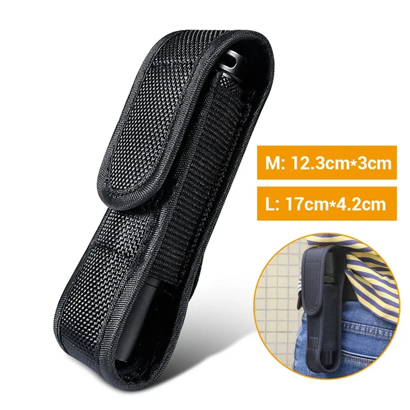 

Tactical Molle Flashlight Pouch LED Torch Flashlight Holster Bag Outdoor Work Hunting Camping Hiking Multitool Flashlight Pouch