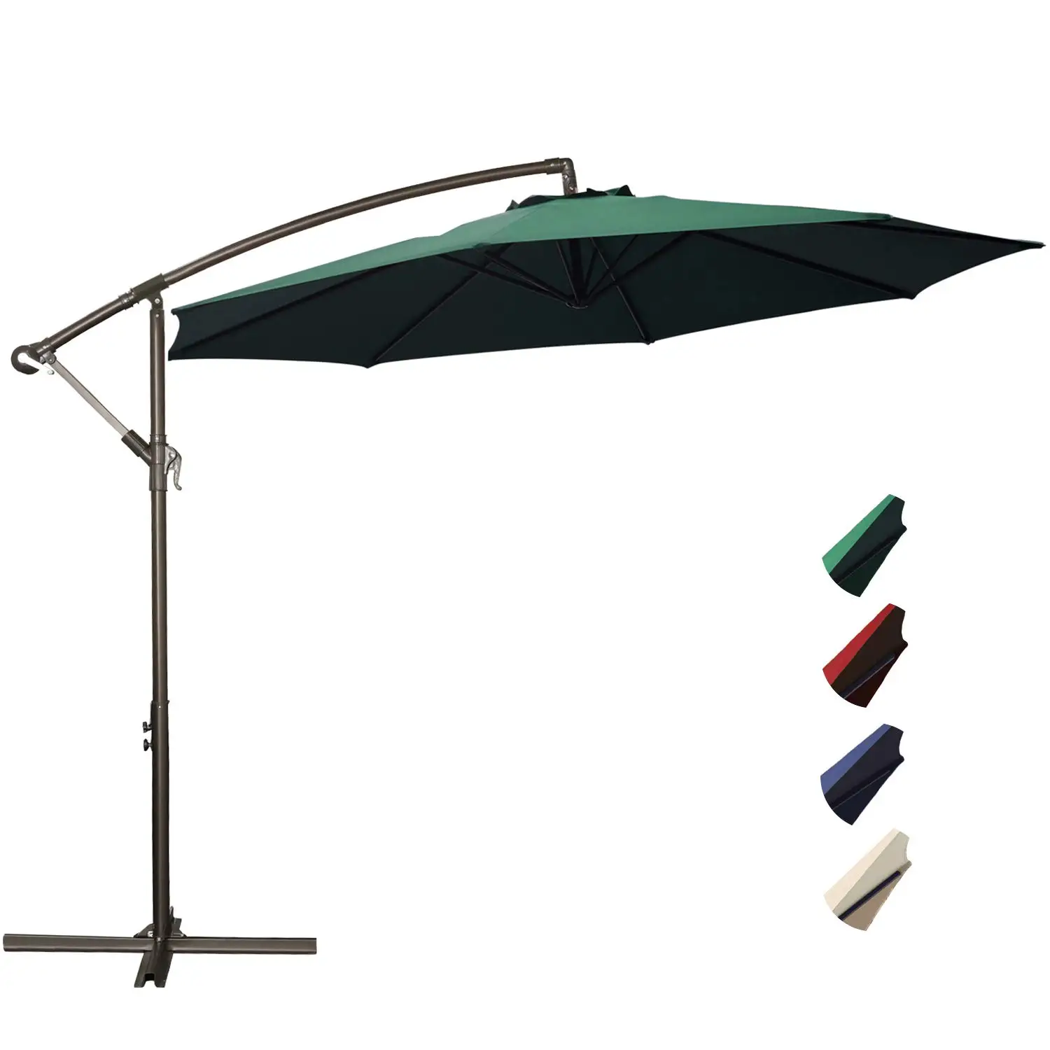 Parasol Waterproof Cantilever Hanging Market With Crank Balcony Pool Cafe Outdoor Patio Garden Banana Umbrella