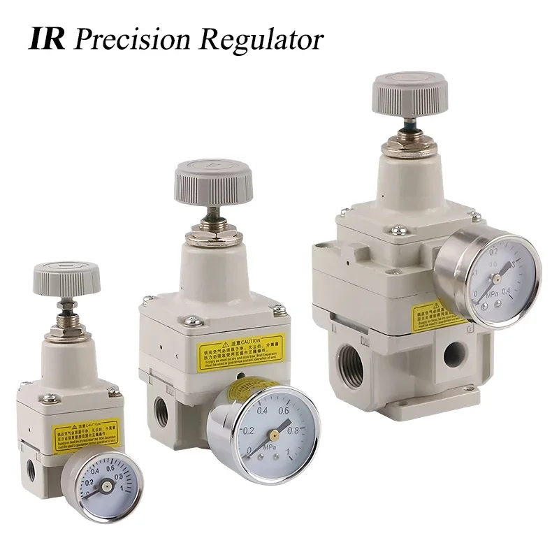 HLH IR Precision Regulator IR1000 IR1010 IR1020 IR2000 Pneumatic Air Pressure Regulator 1/8 1/4 G NPT Thread For Air Compressor