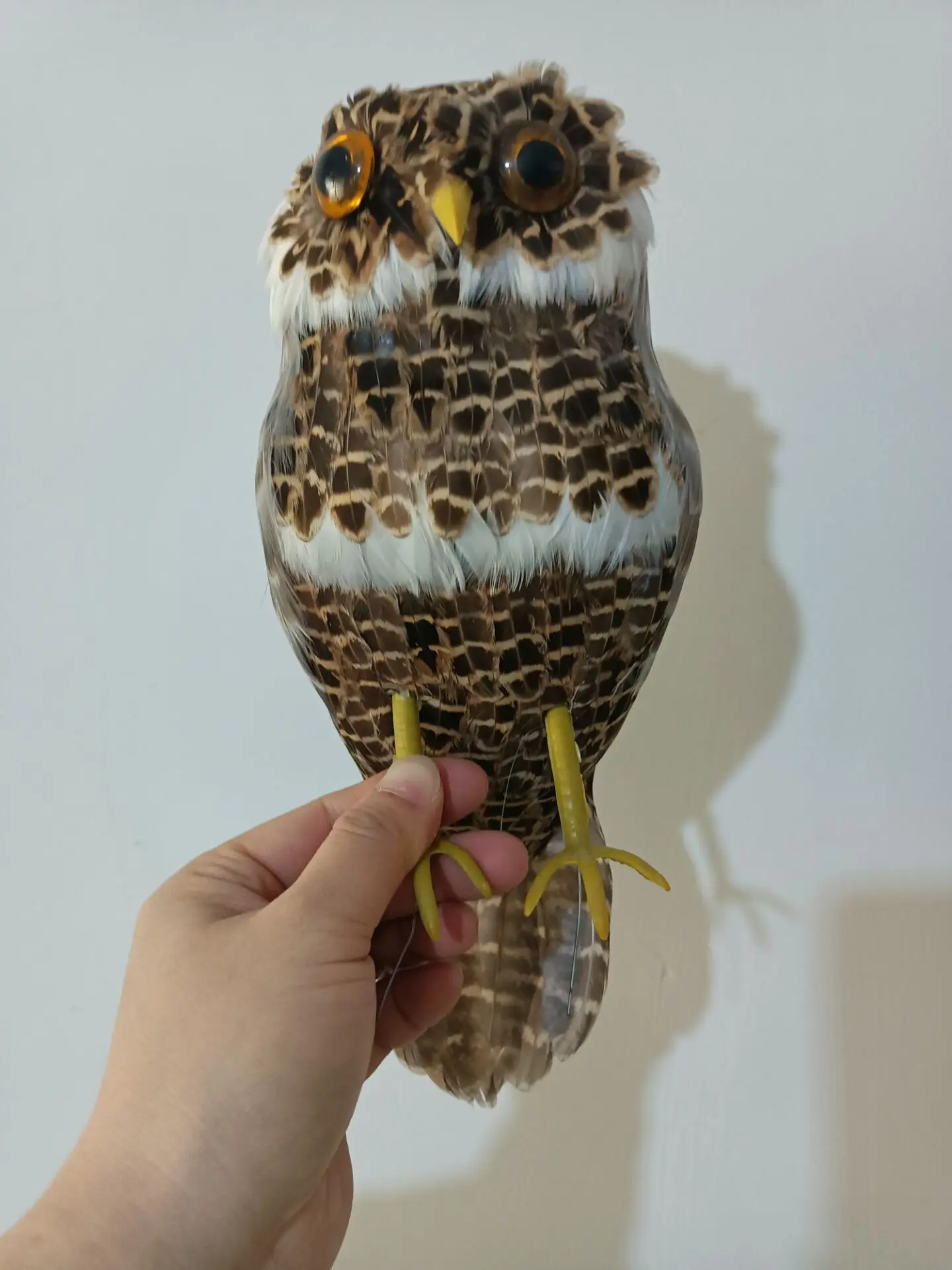 

new simulation foam&feather brown night Owl model garden decoration gift about 25cm p2700