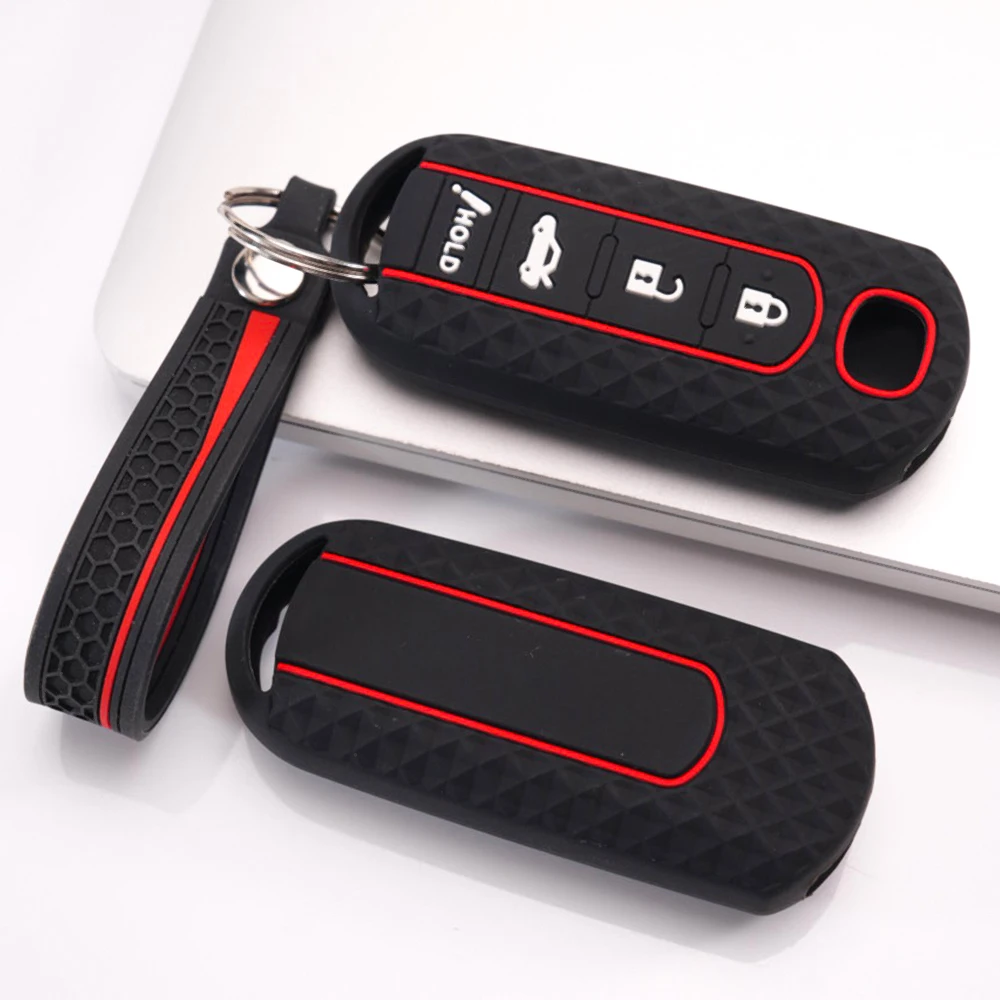 Soft Key Holder With Wrist Strap For Mazda 3 Axela 6 Atenza CX3 CX5 CX8 CX9 CX30 CX50 CX60 MX5 MX30 Daily Use Premium Protective