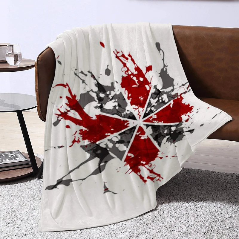 Movie R-Resident Evil Double Bed Blankets for Decorative Sofa Blanket Fluffy Soft Blankets & Throws Furry Throw Summer Comforter