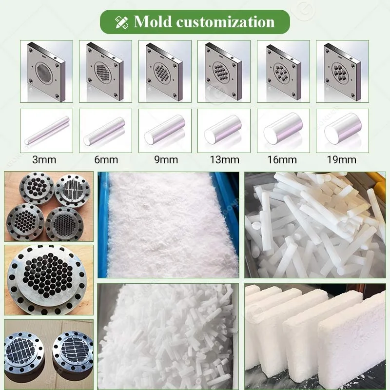 رائجة البيع مولد Co2 المحمولة المهنية Pelletizer مكعب جعل بيليه الجاف الجليد B الصحافة صانع آلة 3 مللي متر