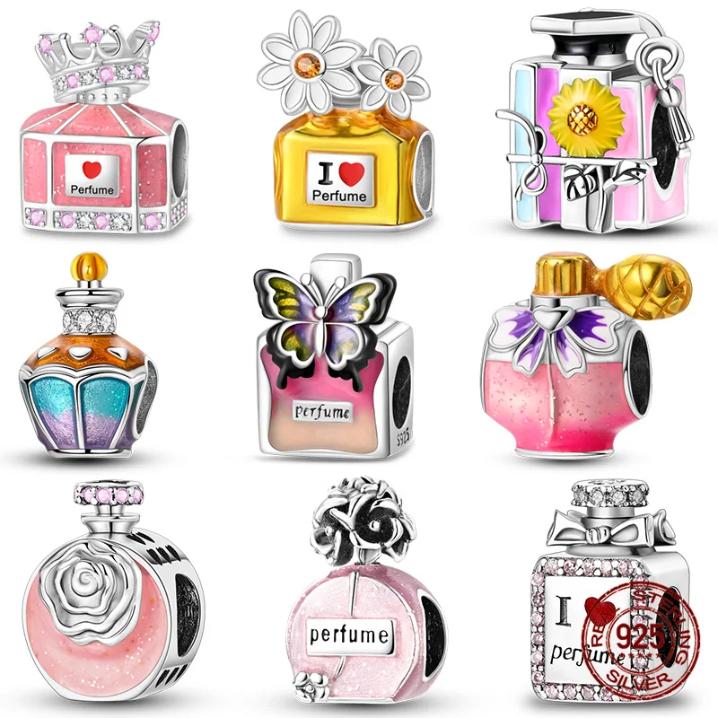 

Fit Charms For Pandora Original Bracelets DIY Charming Women's Perfume Bead 925 Sterling Silver Jewelry Making For Women Gift