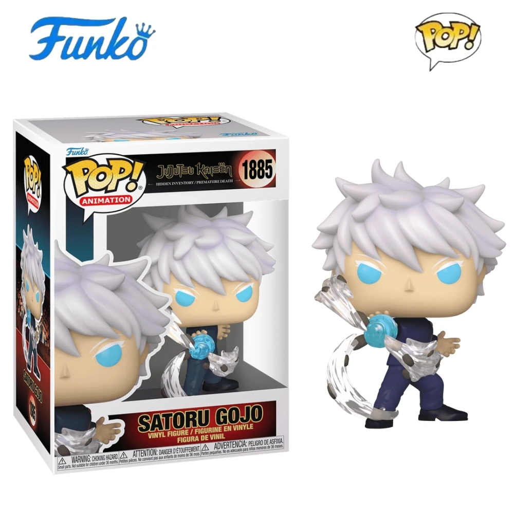 مجسم Jujutsu Kaisen Satoru Gojo (تقنية لعنة اللفة: أزرق) 1885 FUNKO POP تحصيل طبعة محدودة لعبة الديكور هدية