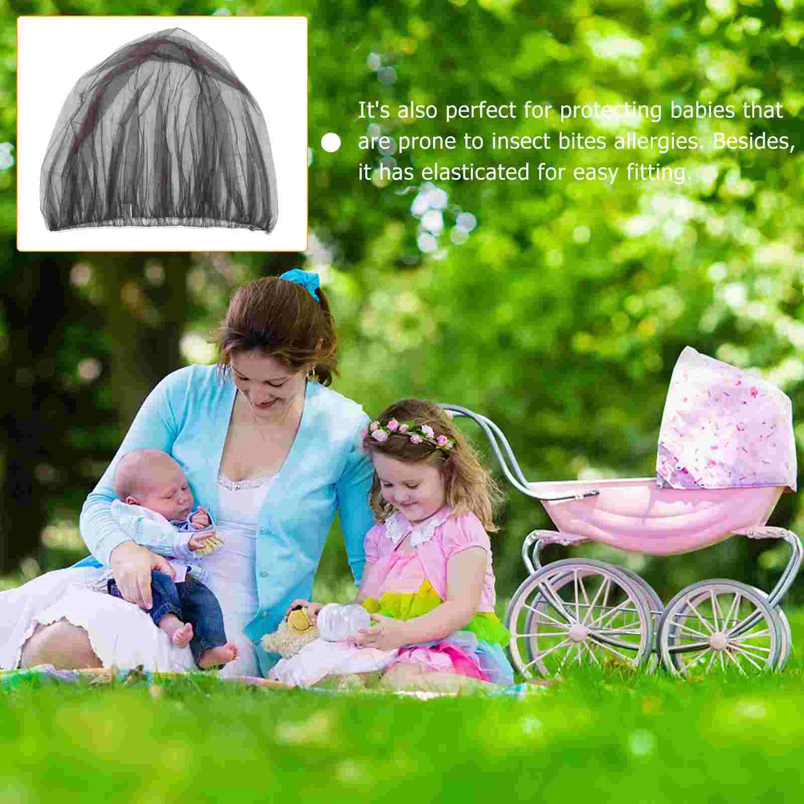 3-delige kinderwagen klamboe drager bug wagon universele wieg mesh rubberen wieg