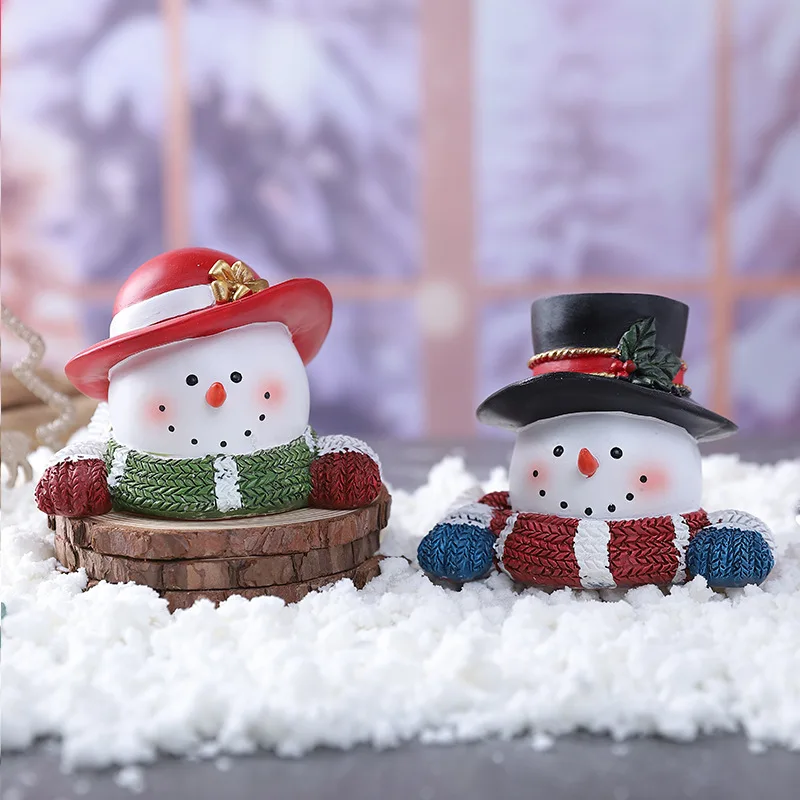

‌Adorable Snowman Sculpture - Festive Winter Decoration, Thoughtful Present for Friends & Holiday Parties‌