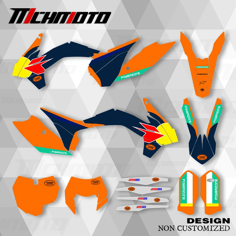 

MCHMFG New Style Graphics Decals Stickers Kit For KTM EXC 2014 2015 2016 2013 2014 2015 SXF