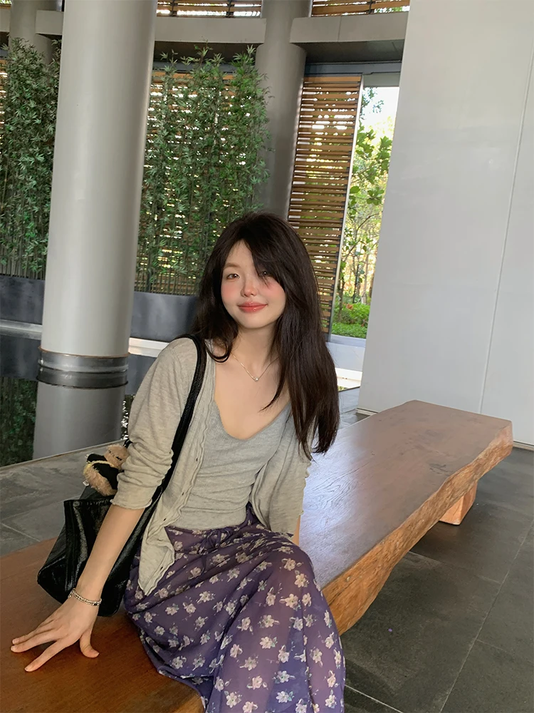 

Sun Protection Thin Knitted Cardigan Long Sve Women's Outerwear V-Ne Simple Sle Casual Summer Outer Layer Coat