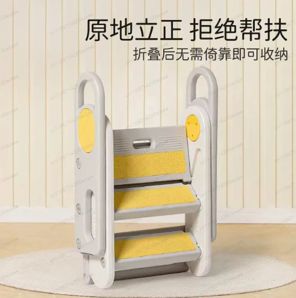 Learning Tower Kids Step Stool, Grooming Baby Hand Washing Toilet Steps for Kids, Foldable Anti Slip Stepping Toilet Stools