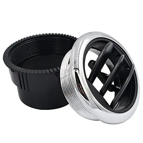 2Pcs 87mm 75mm 70mm Round AC Air Outlet Vent Louvered Knob for RV Bus Boat Yacht