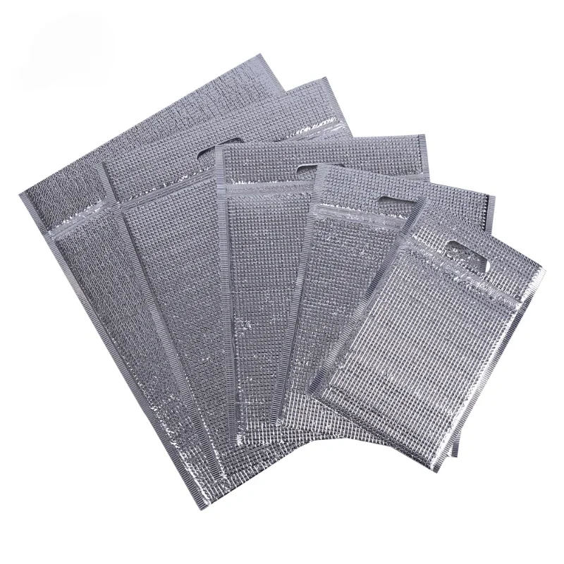 Takeaway Bag Thermal Insulation Aluminum Foil Disposable Food Delivery Pouch Insulation Bag Food Fresh-keeping Refrigerate Bags