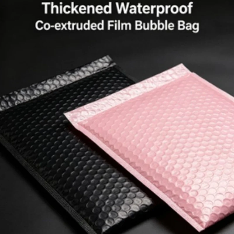 50pcs Multi Functional Co Extruded Film Bubble Bag Jewelry Packaging Bag Data Cable Packaging Bag Book Packaging Bag