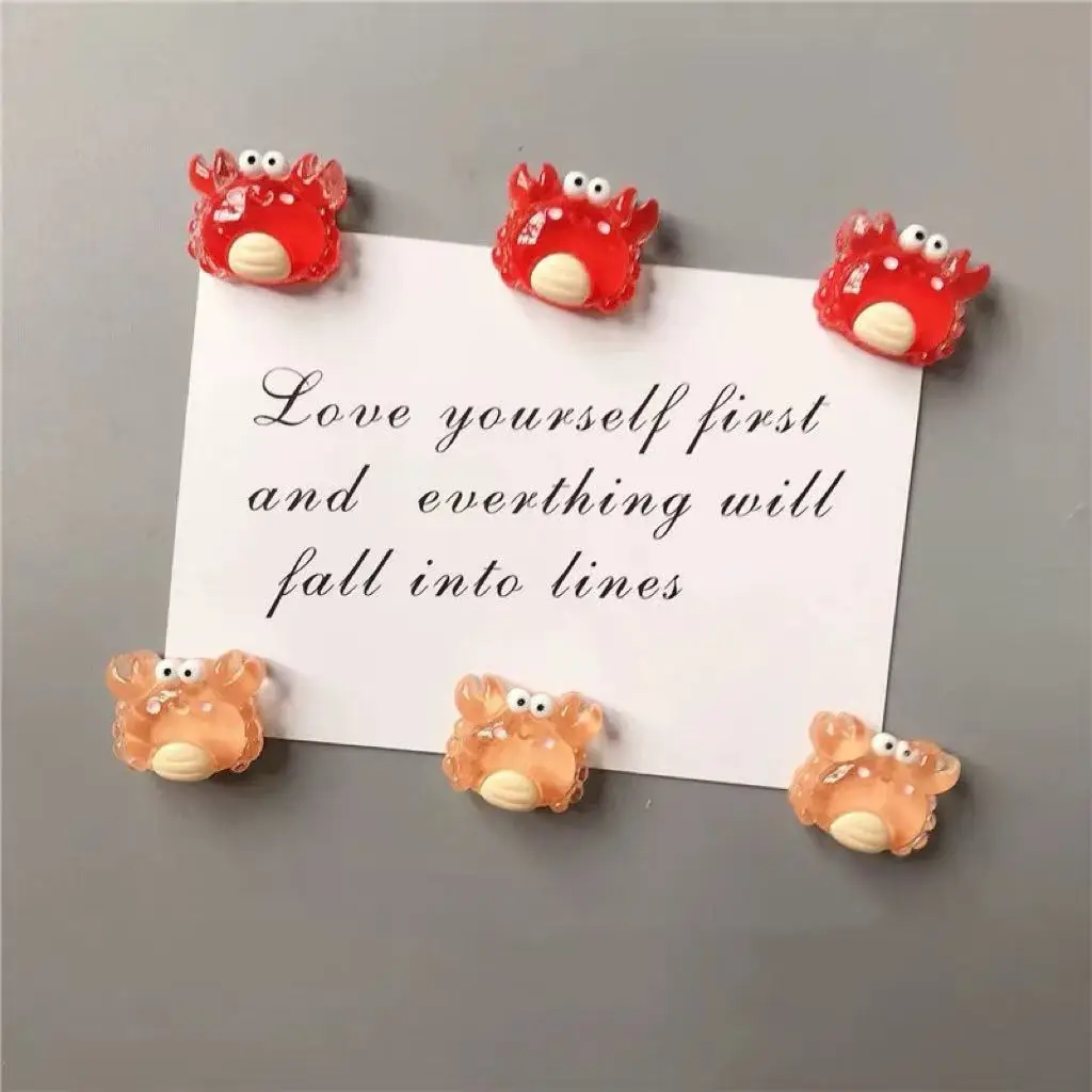 Series Marine Tropical Fish Crab Clown Fish Resin Refrigerator Magnets Home Decoration