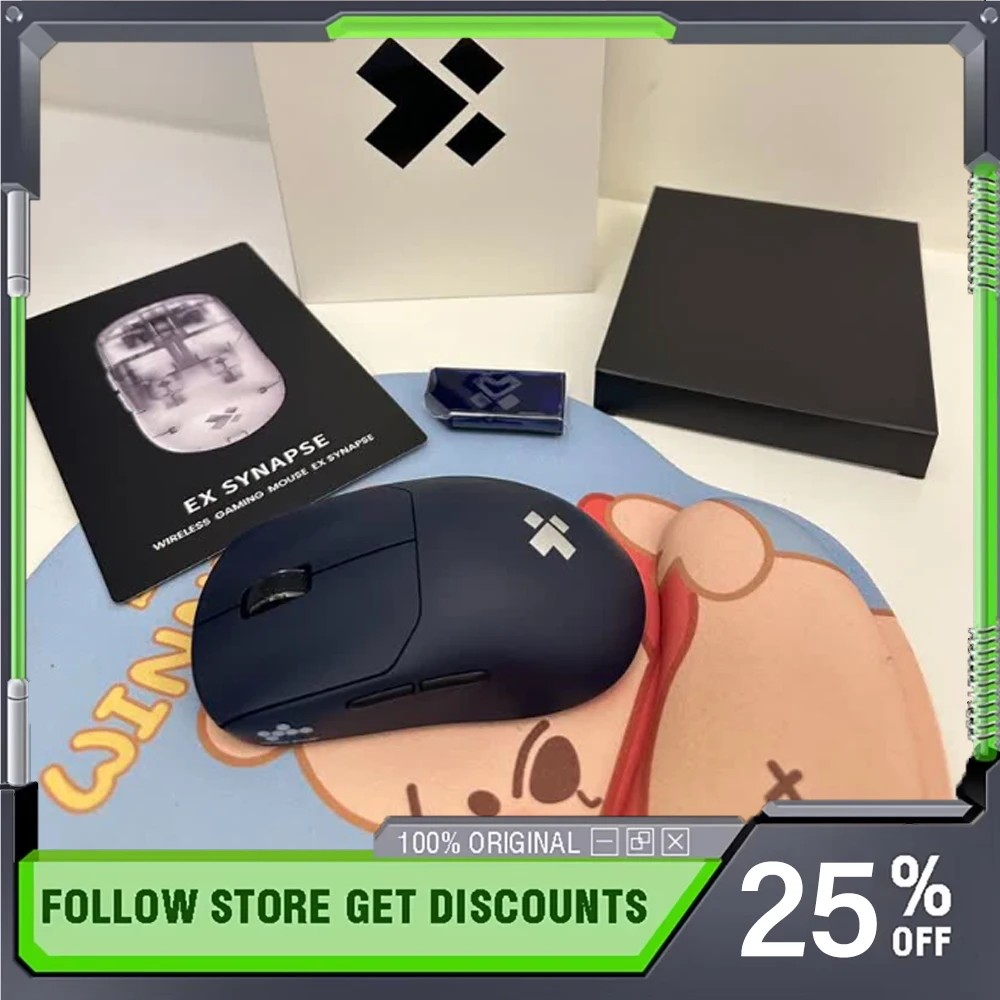 

Игровая мышь XIBERIA EX с сенсором PAW3950 и NORDIC52840, легкая конструкция 45 г, эргономичная, для киберспорта, FPS, 8k, для геймеров