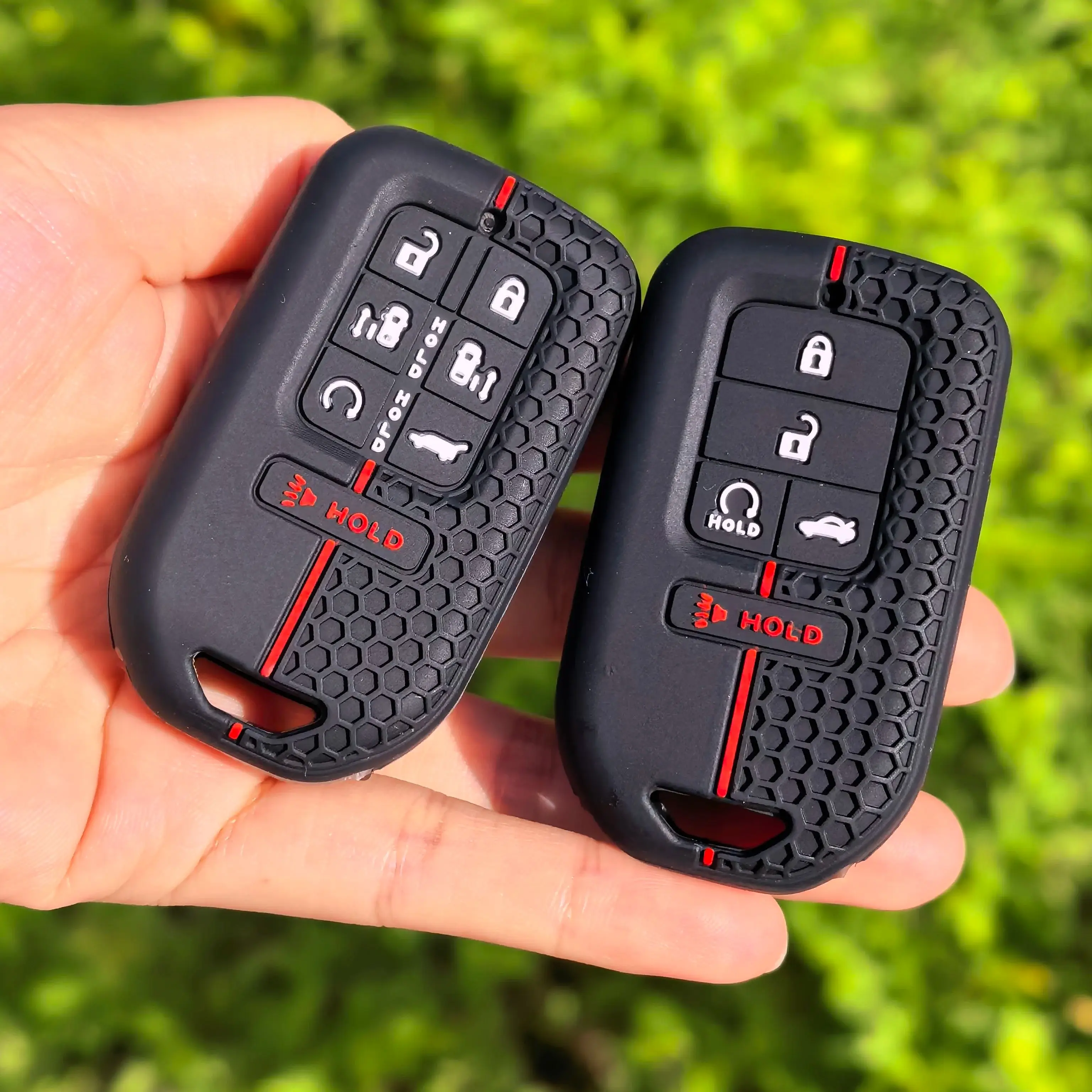 5 Buttons High Quality Silicone Car Keyless Smart Key Fob Case Cover for Honda Civic Accord Pilot CRV 2015 2016 2017 2018