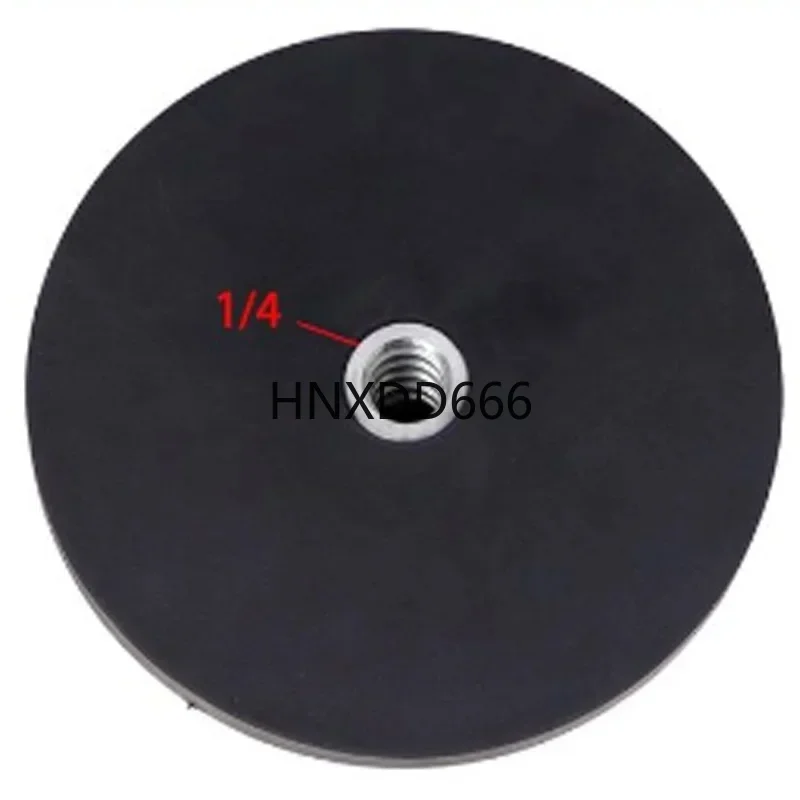 D43mm-135mm 1/4 Flat and 1/4 Bolt Magnetic Base Rubber Coated Neodymium Pot Magnet Suction Cup Mounting for Camera