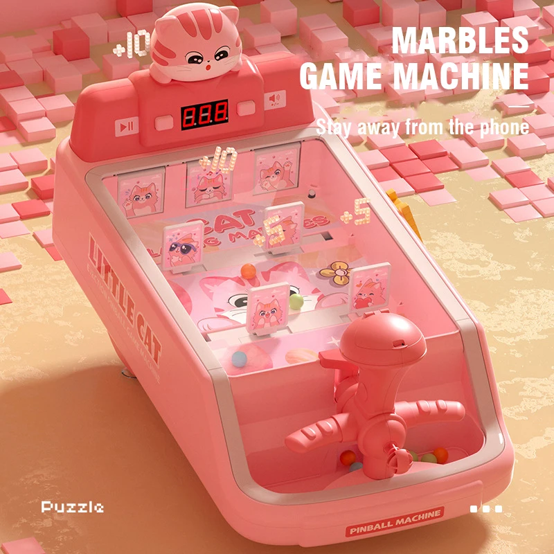 ألعاب آلة الرخام للأطفال الكرة والدبابيس الرماية حفلة عائلية لوحة كهربائية لعبة الطاولة أضواء الموسيقى لعبة تعليمية للأطفال هدية #2