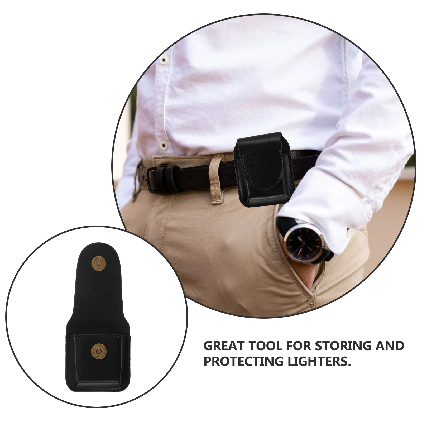 

2pcs Bag Cigarette Protective Sleeve Portable Smoke Lighter Holder Lighter Cover For Men Gift