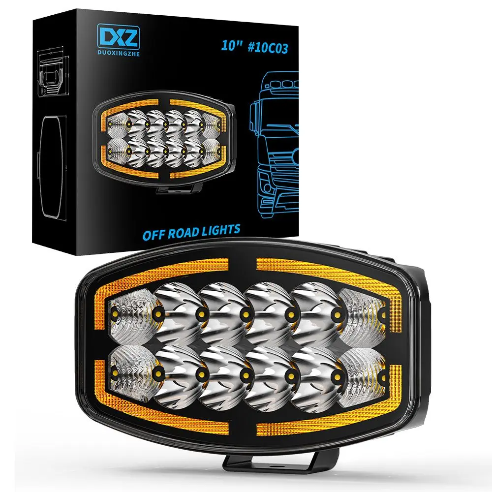 

10 "C03 Рабочий свет Европейский грузовик Модифицированный прожектор Дальний свет Фара Вспомогательный свет Дневные ходовые огни Водонепроницаемый