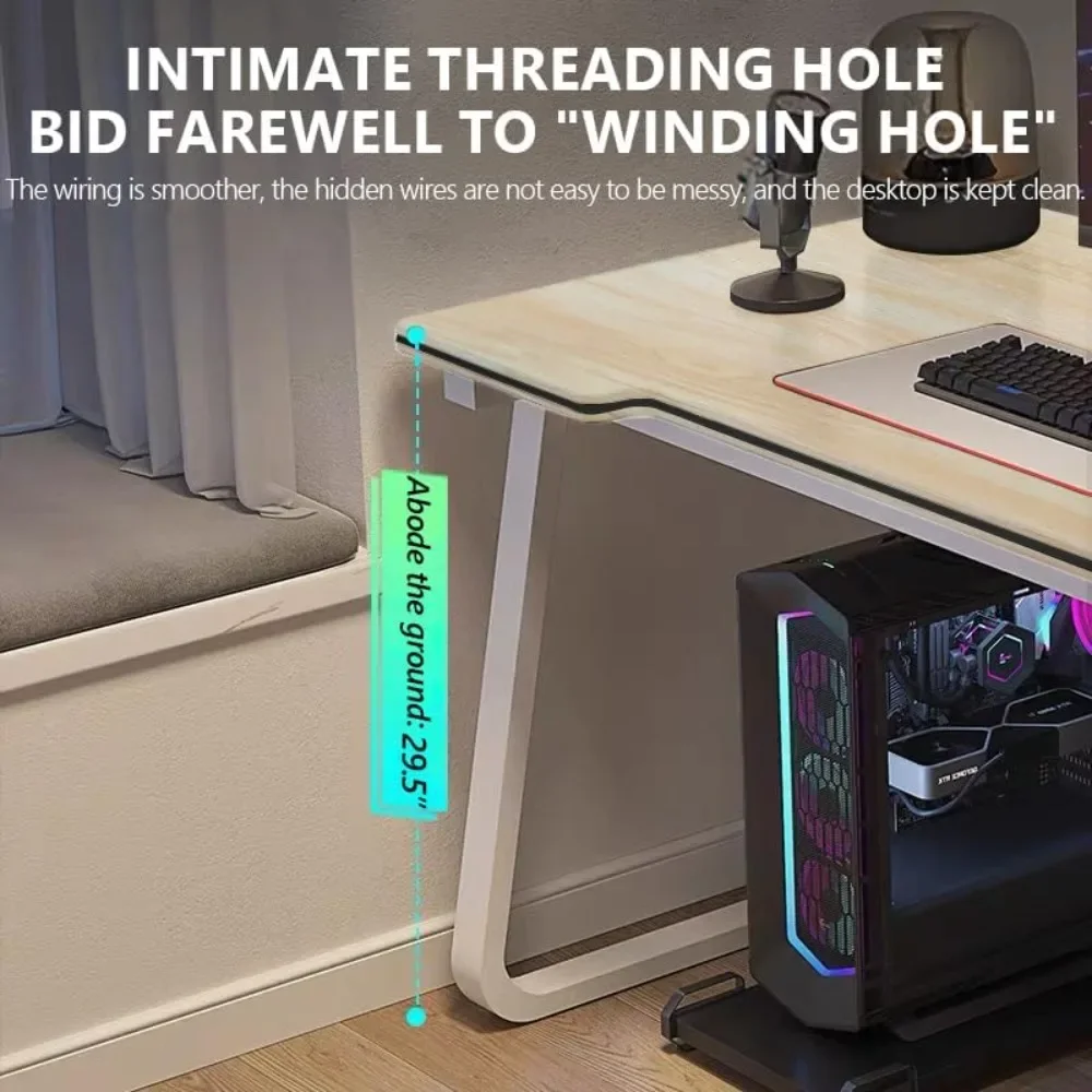 

Game desk, computer, writing desk, student art model, minimalist style, PC wooden portable desk suitable for home and office use