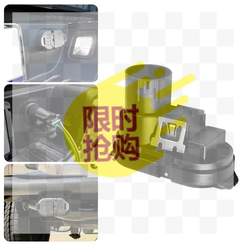 【CMO】Style 7-Way & 4-Way Trailer Wiring Harness With Bracket, For 2007-2024 F150, Chevy Silverado, RAM