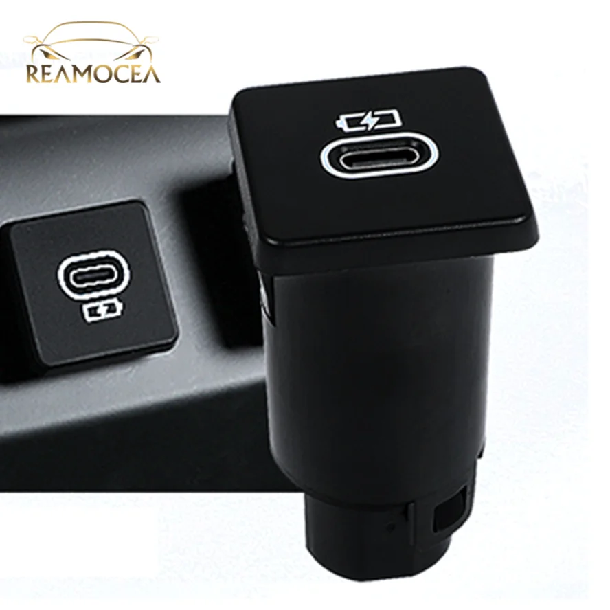 

Reamocea 1Pc Wireless Charging Adapter Port Car USB Type-C Charge Cord For Land Rover Defender Discovery 5 Range Rover Defender