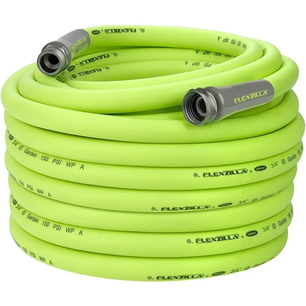 Garden Hose 3/4 In. X 100 Ft., Heavy Duty, Lightweight, Drinking Water Safe, ZillaGreen - HFZG6100YW-E