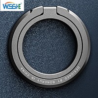 Magnetic Cell Phone Ring Holder Compatible Mag Safe Removable Cell Phone Grip Kickstand For iPhone 11 12Pro Max 13 Series