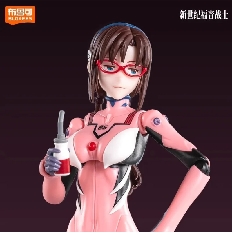 Blokees Neon Genesis Evangelion Actionfigur Rebuild of Evangelion Ayanam Rei Mari Makinami Illustrious Model Zusammengebautes Spielzeug Gif