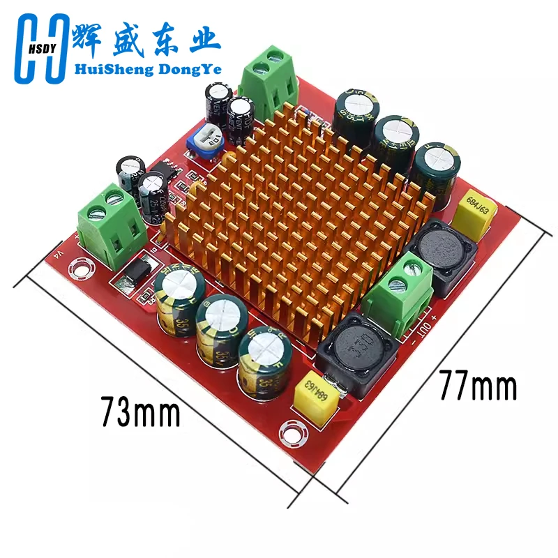 Digital Amplifier Board TPA3116DA TPA3116 150W D2 Mono Channel Digital Power Audio Amplifier Board XH-M544 DC 12V 24V