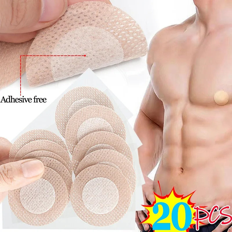 Men Nipple Cover Adhesive Chest Paste Women Invisible Lift Underwear Running Anti Friction Disposable Breast Petals Wholesale