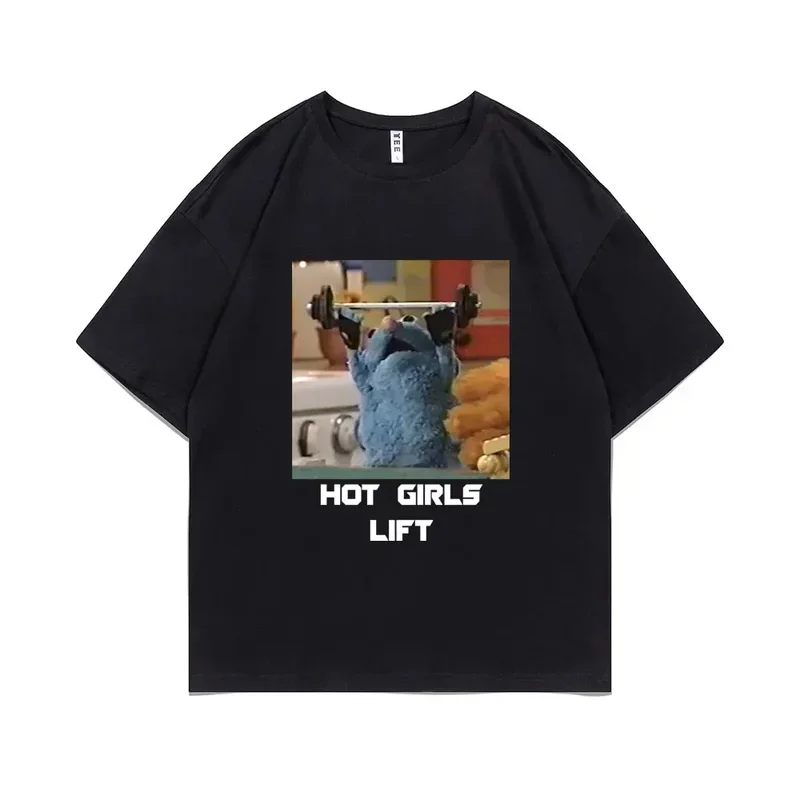 Tutter hot girls lift tshirt working on my fitness T-shirt funny Mouse graphic short sleeve tshirt men women fashion casual tees