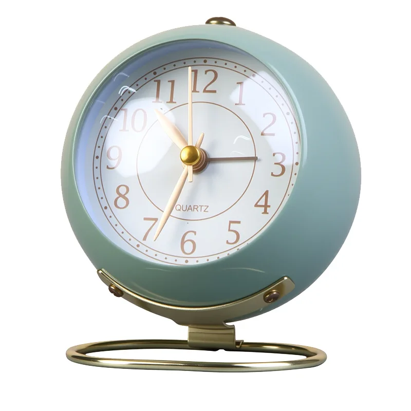 Circular Digital Alarm Clock - a Silent Scanning Clock Specially Designed for Students - Retro Home Desk Bedside Alarm Clock