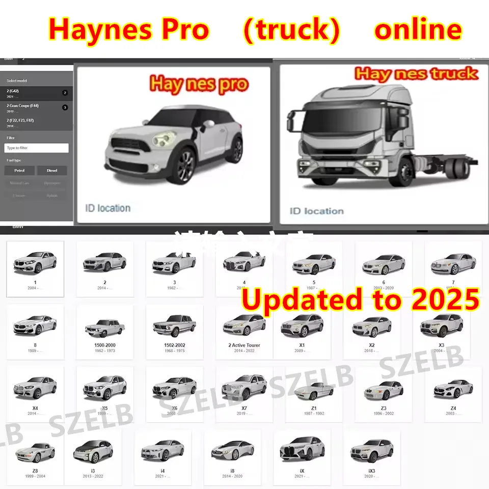 

Haynes Pro And Haynes Pro Truck New 2025 Online Account for Car Repair Tools Auto Maintenance Software