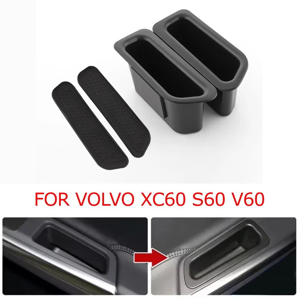 

For Volvo S60 V60 XC60 2010-2017 Car central console armrest box door storage box internal manager Car accessories